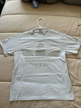 Adidas women’s White Trefoil Logo T‑Shirt